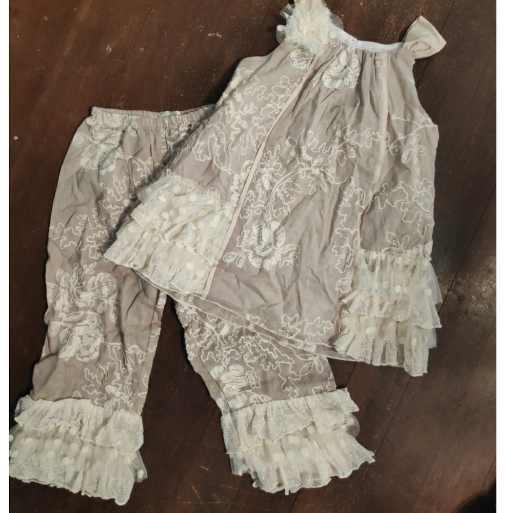 Girls " Isobella & Chloe" 2 piece dress sz 6x